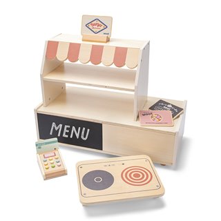Woet® Wooden Shop and Restaurant Play Set